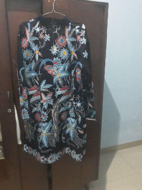 Tunik Batik Super Jumbo Shafira  Ld 136 Cm