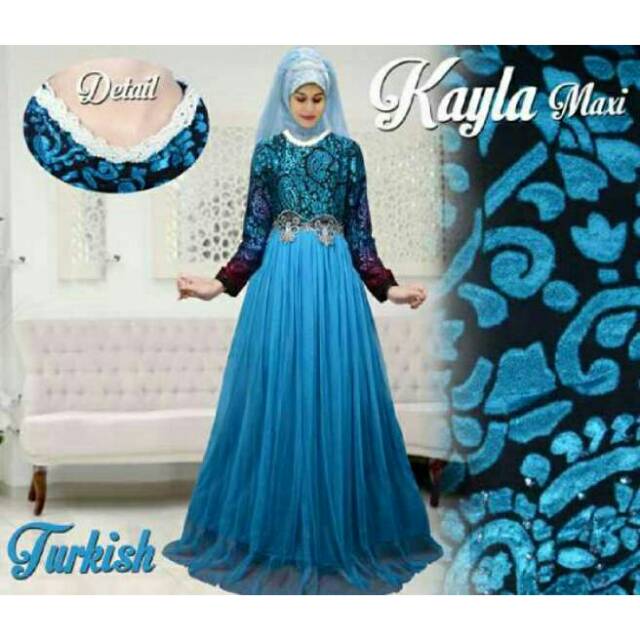 Kayla Maxi Dress Fashion Muslim Wanita