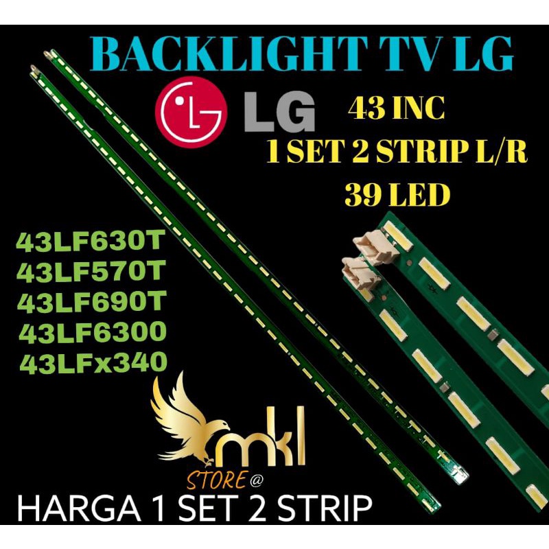 BACKLIGHT TV LED 43" INCH LG 43LF690T-43LF630T-43LF570T-43LF6300