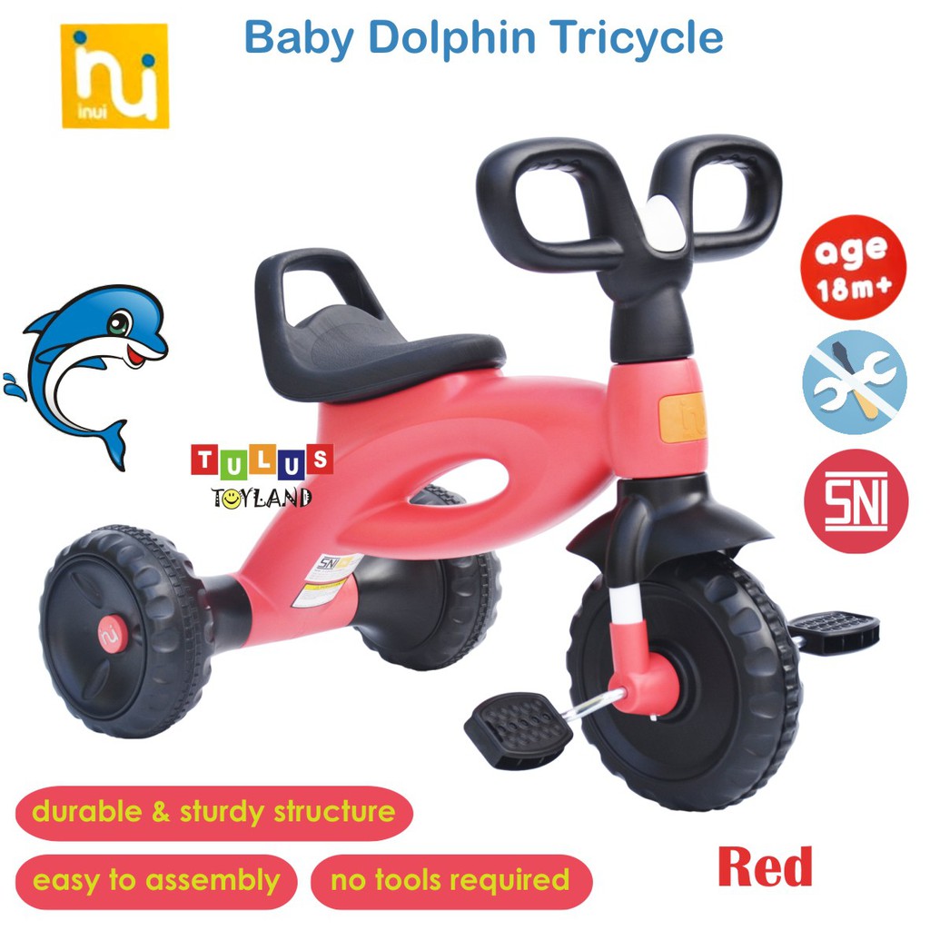 Sepeda Pedal Roda Tiga Inui Baby Dolphin Tricycle mini bike gowes anak kc 117 murah kc117