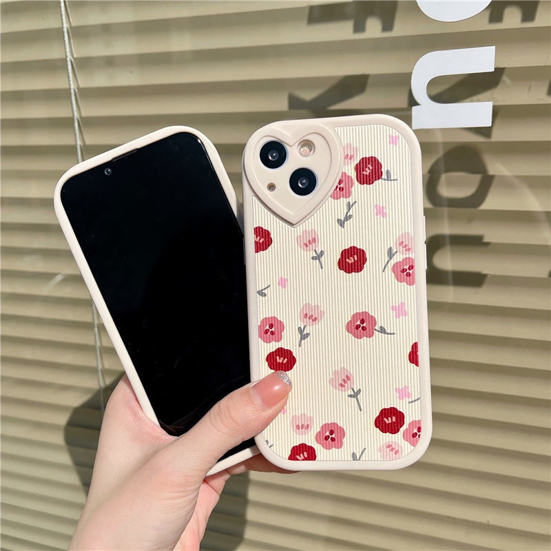 Soft Case Silikon Motif Hati Untuk IPhone 12 13 11 Pro Max X Xs Max Xr 7 8 Plus Hhxh