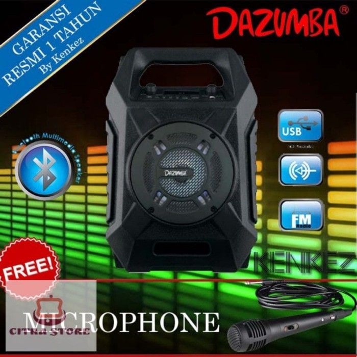 SPEAKER DAZUMBA KARAOKE BLUETOOTH PORTABLE BASS SPIKER BLUTOOTH SEPIKER BLUTUT SPEKER AKTIF JS67