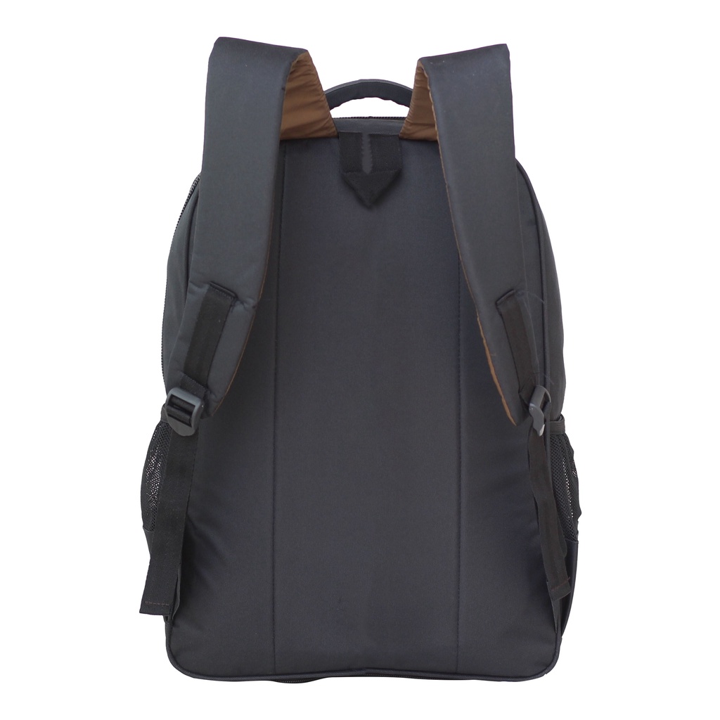 Backpack Laptop Tas Sekolah Tas Punggung Multifungsi Rebound Resleting Atas Tas Hitam Tas Pria