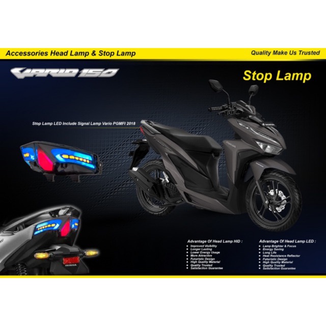 Lampu stop led vario 125 150 esp new