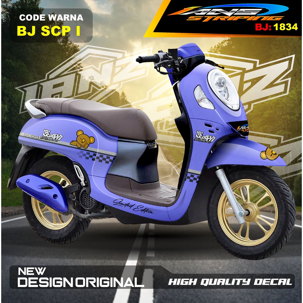 STICKER DECAL SCOOPY FULL BODY / VARIASI STIKER MOTOR SCOOPY FULL BODY / STIKER DECAL BODY SCOOPY