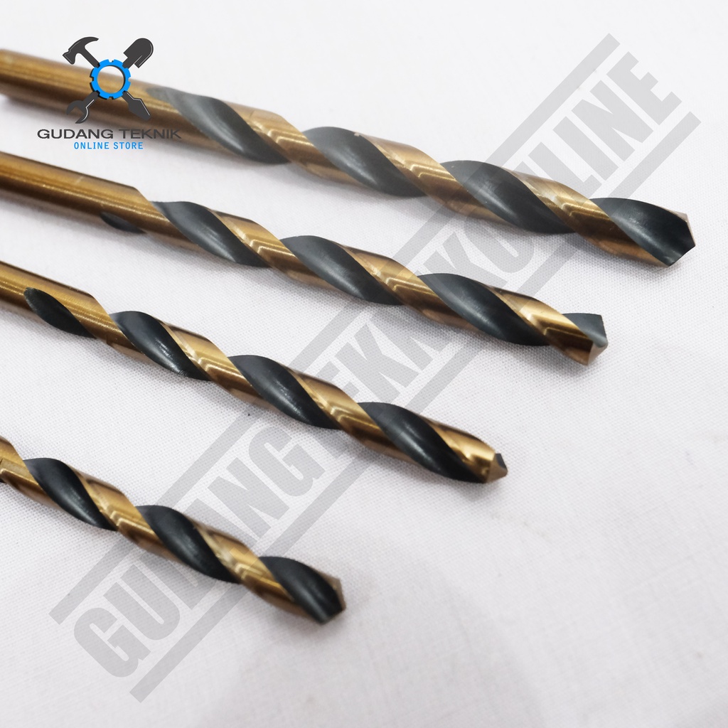 Mata Bor Besi HSS 1 SET 12pcs TOTAL TACSD0125 / HSS Twist Drill Bit Set 12 Pcs TOTAL TACSD 0125