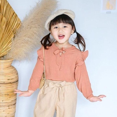 2-4TH ATASAN ANAK PEREMPUAN NORA BLOUSE ANAK PEREMPUAN ATASAN RAYON ANAK