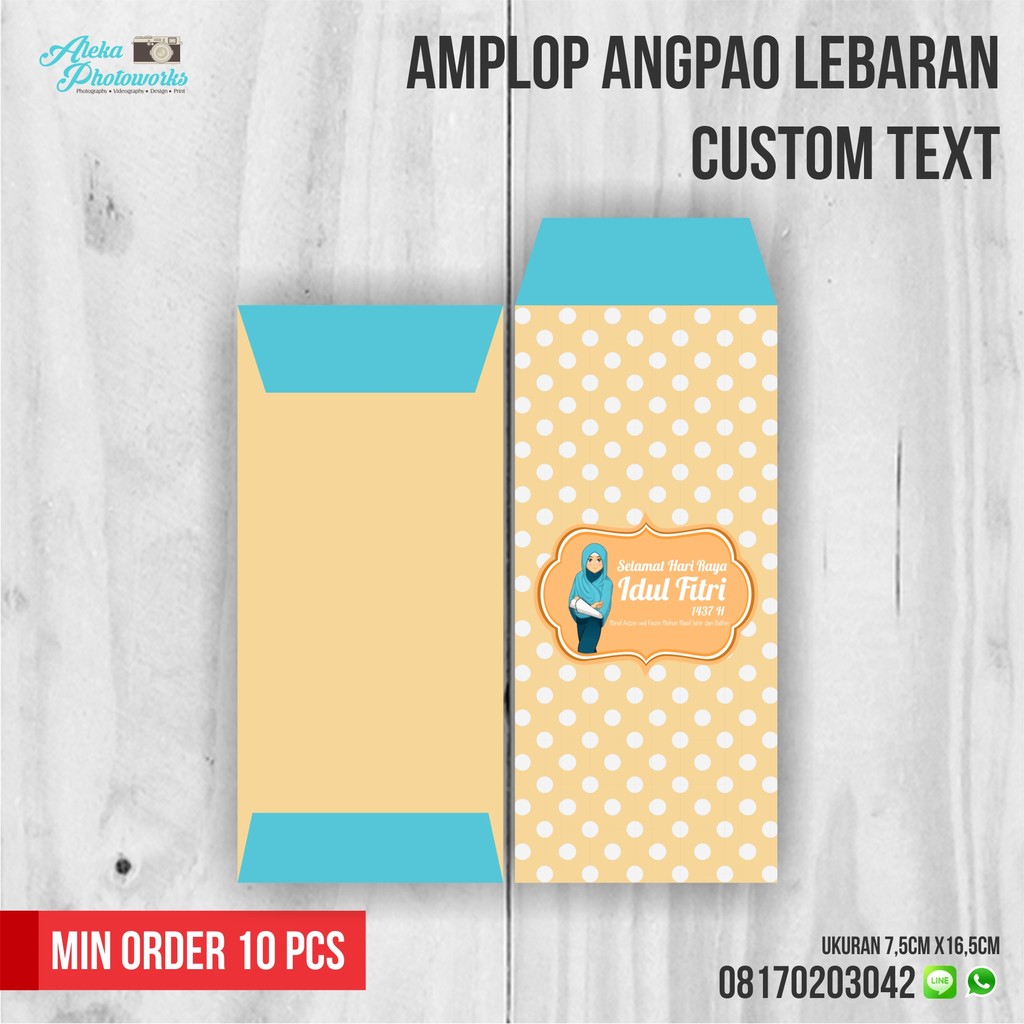  Amplop  Angpao Lebaran Custom Design 05 Shopee Indonesia