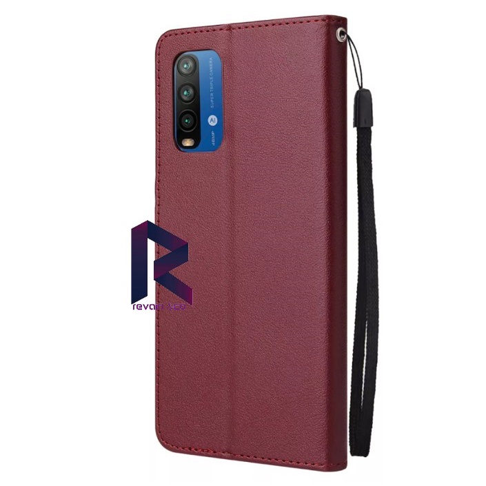 SARUNG KULIT XIAOMI REDMI 9T CASE FLIP WALLET LEATHER KULIT PREMIUM FLIP COVER SARUNG BUKA TUTUP FLIP CASE REDMI 9T