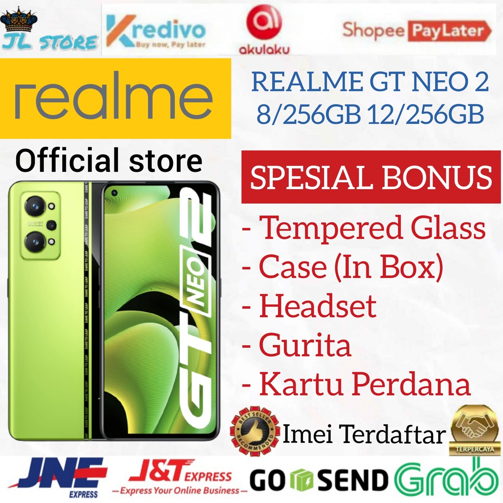 REALME GT NEO 2 12/256GB RAM 8/256GB RAM 12GB ROM 256GB GARANSI RESMI REALME  INDONESIA