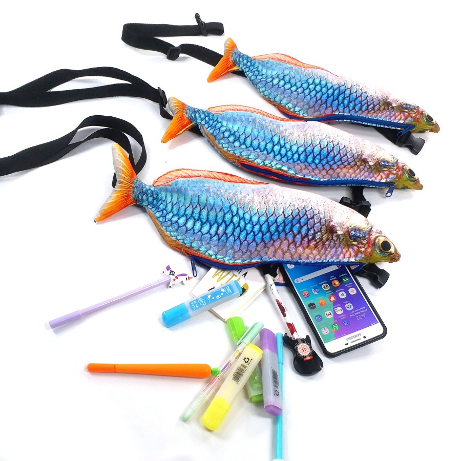 Tas Punggung Selempang Dada Rainbow Fish untuk Pedagang Ikan Segar tas konser concert bag Fish Bag F