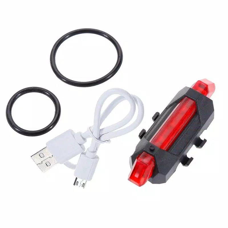 Lampu Sepeda 5 LED Taillight Rechargeable - Bike Lamp DC-918 lampu belakang sepeda