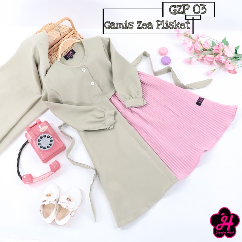 Gamis Anak Set Khimar by ZEA GZP 03