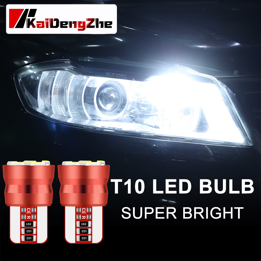 W5W led T10 LED Bulbs 6SMD 4014 For Car LED Lighting Parking Position Lights Interior Map Dome Lights 12V Bright White