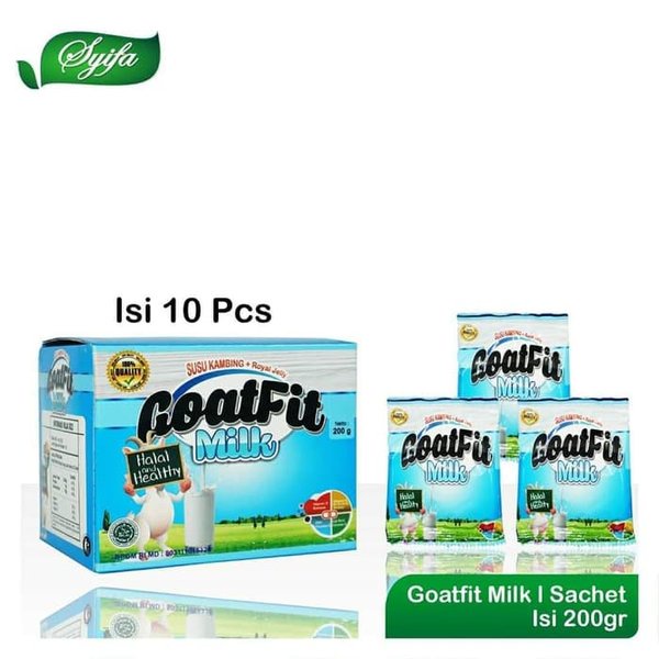 

Susu Kambing Etawa GOATFIT PUTIH SACHET Milk ORIGINAL 10 SACHET / Goat Fit