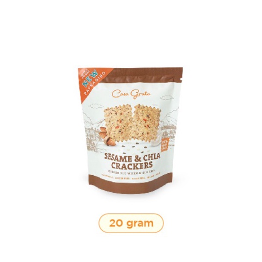 

CASA GRATA - SESAME & CHIA CRACKERS 20GR