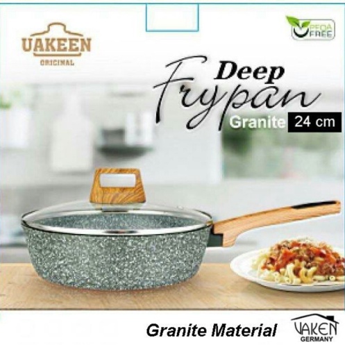 Unik UAKEEN FRYPAN 24 CM PENGGORENGAN GRANITE VK220