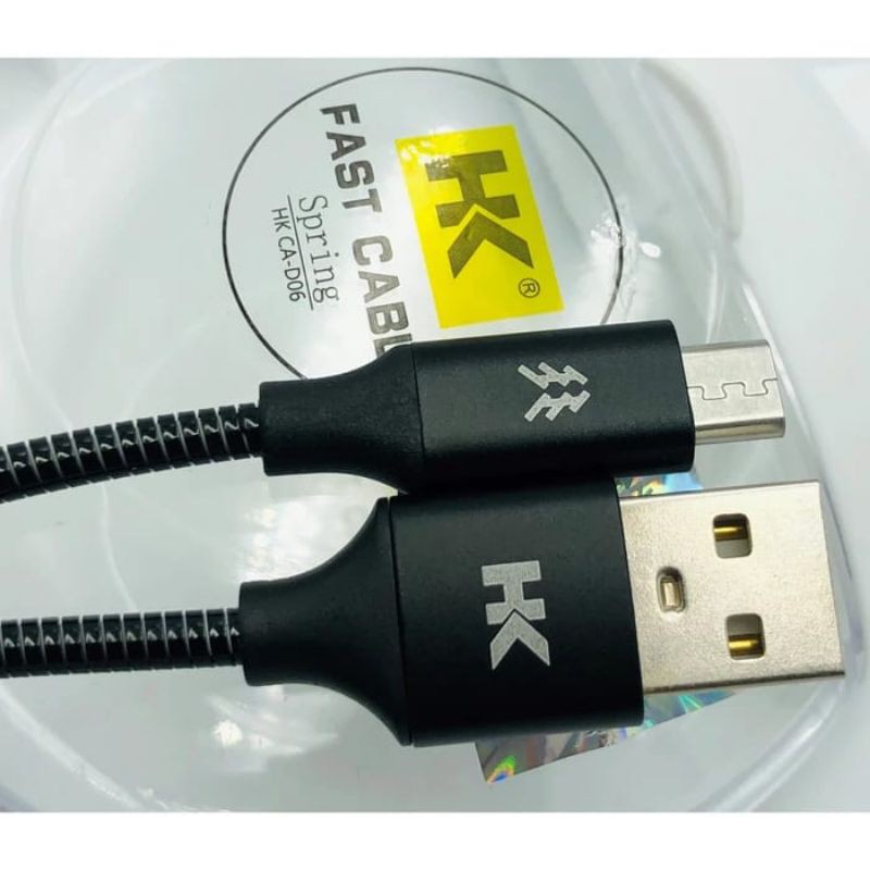 Kabel Data HK Spring HK CA-D06 Micro USB/Type-C Fast Charging Qualcomm QC 3.0A