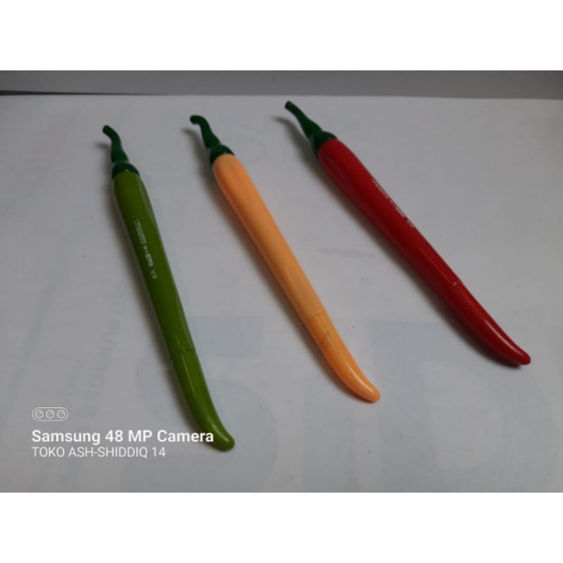 

Pulpen lucu | pulpen unik | pulpen bentuk cabai | pulpen anak anti malas