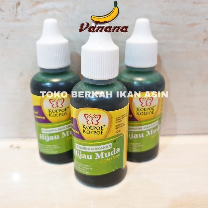 

Koepoe Koepoe Perwarna Makanan HIJAU MUDA 30ml / Food Color Warna