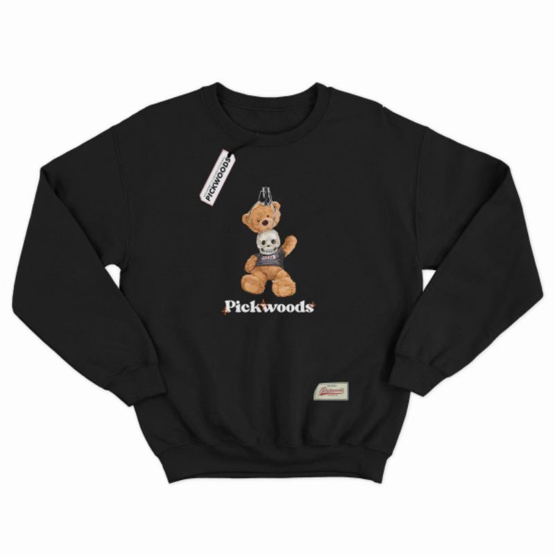 Crewneck sweater claws bear original pickwoods / Sweater crewneck motif pria dan wanita / Crewneck p