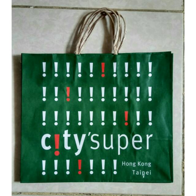 

Paperbag Paper Bag Tas Karton City Super Hongkong Taipei