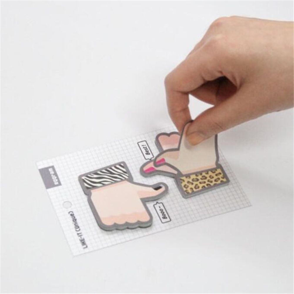 Memo Tempel Model Post It Bentuk Jempol Lucu Untuk Pelajar Kantor