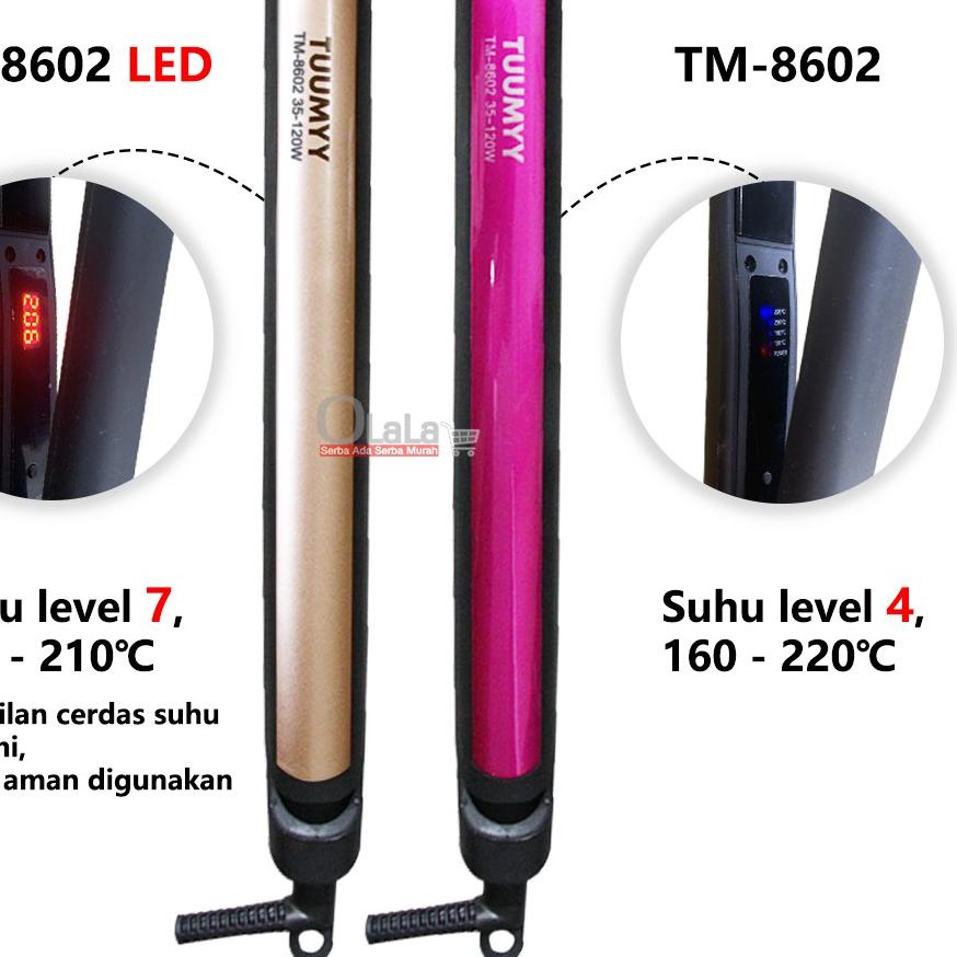 Terbaru dan terlaris CATOKAN RAMBUT LURUS / CATOKAN PHLIPS 2IN1 PH-8602/TM-8602(LED) ??