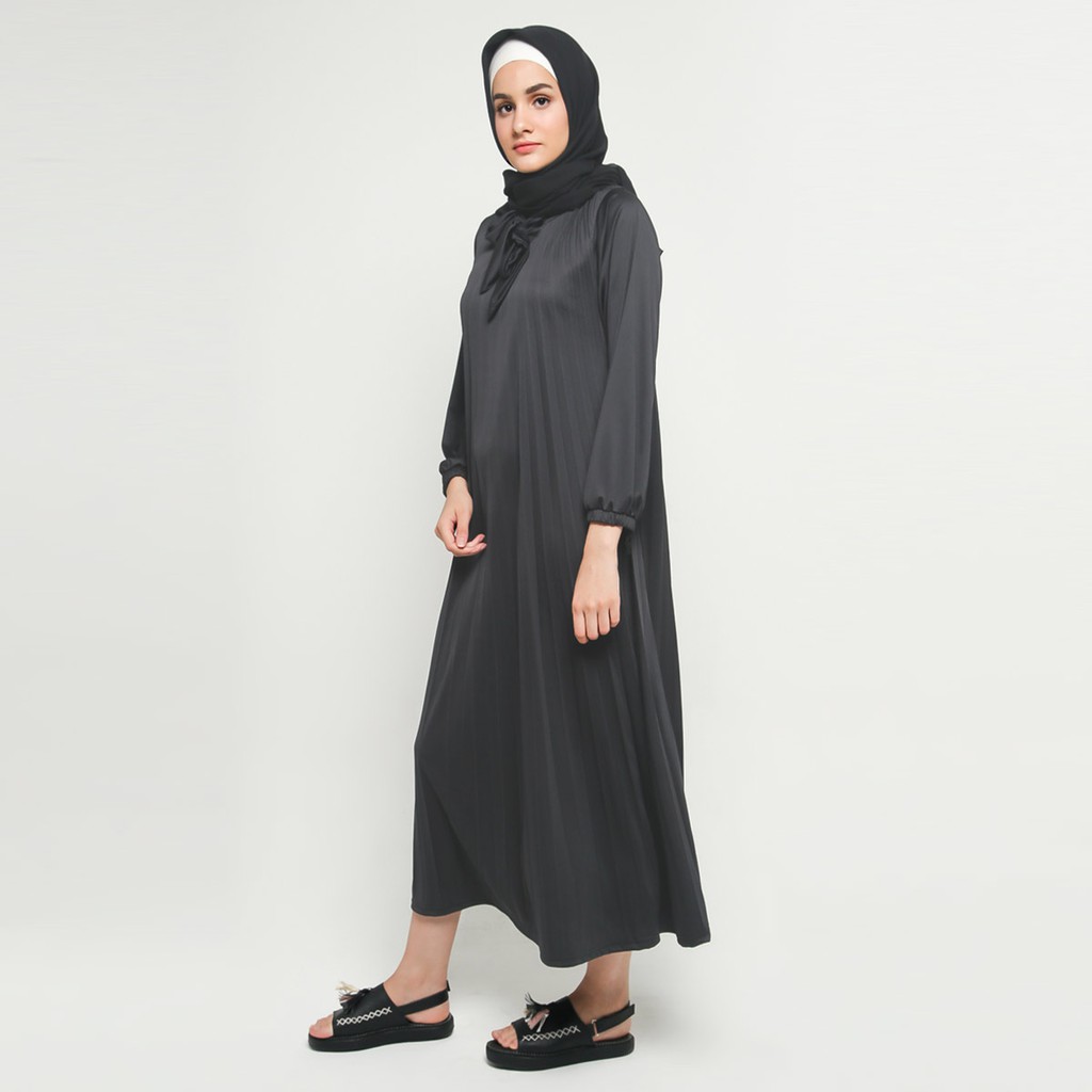 Long Dress Gamis maxi Wanita Muslim Flisket - XSHOP Inayah