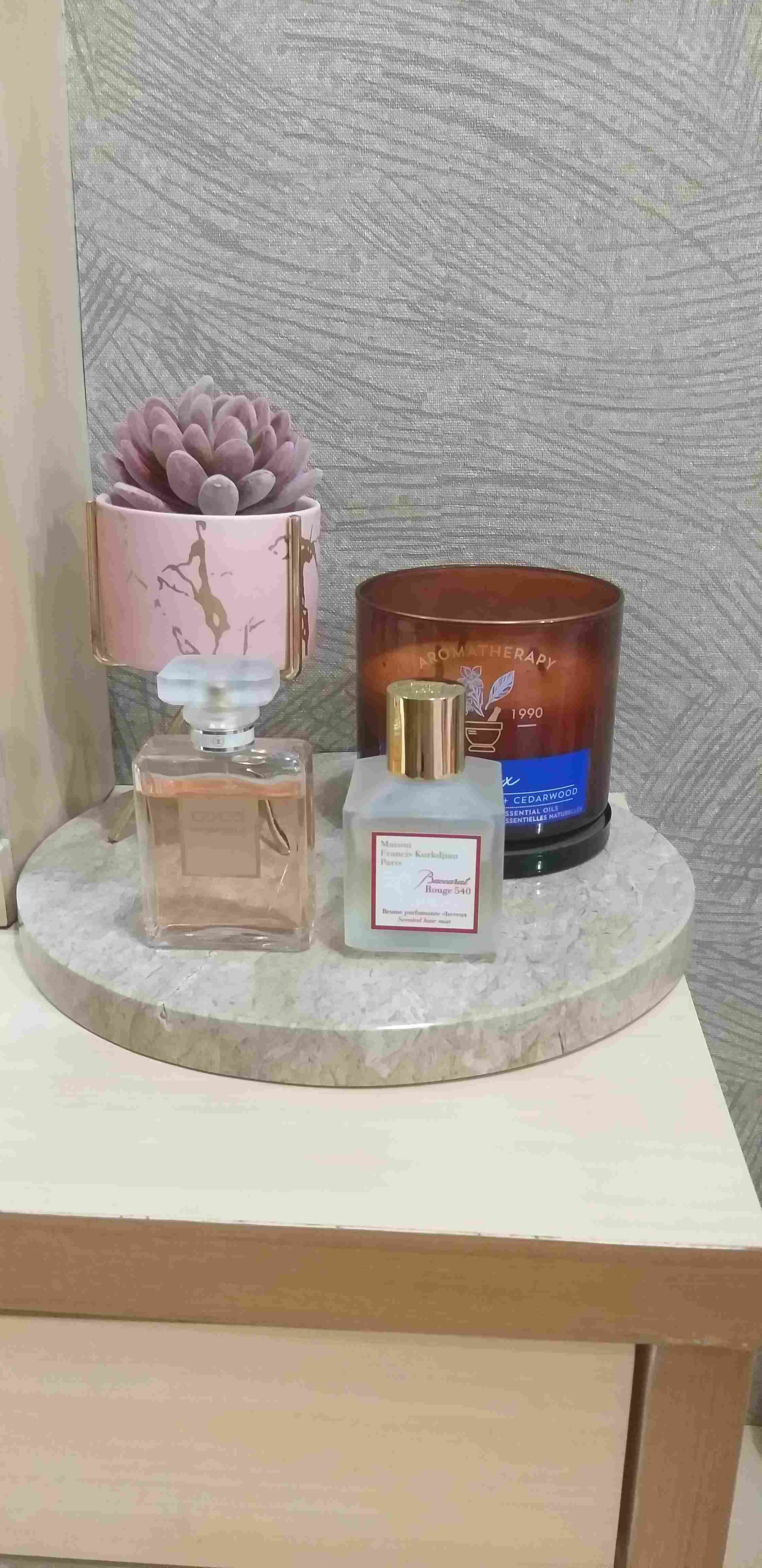 Beige Round Marble Flat Tray | Talenan Marmer | Tatakan Marmer Beige 20 Cm