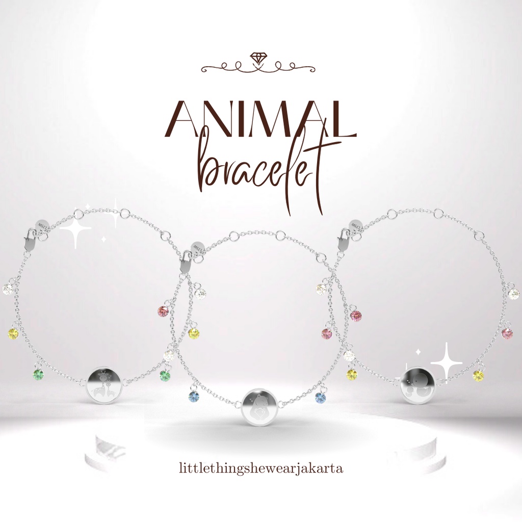 (Jakarta) Littlethingshewear Official Animal Bracelet Series 3 Gram