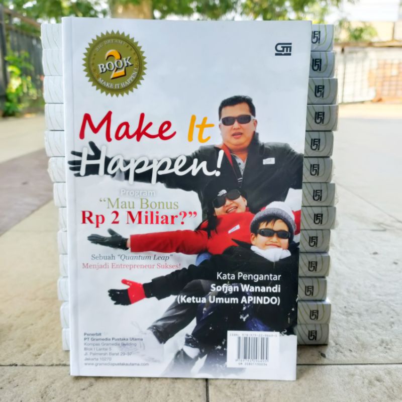 OBRAL MURAH BUKU PENGEMBANGAN DIRI / INSPIRASI / INSPIRATIF / MOTIVASI BISNIS / DI BALIK JARI-JARI / ORIGINAL 2a 9d-Make it happen