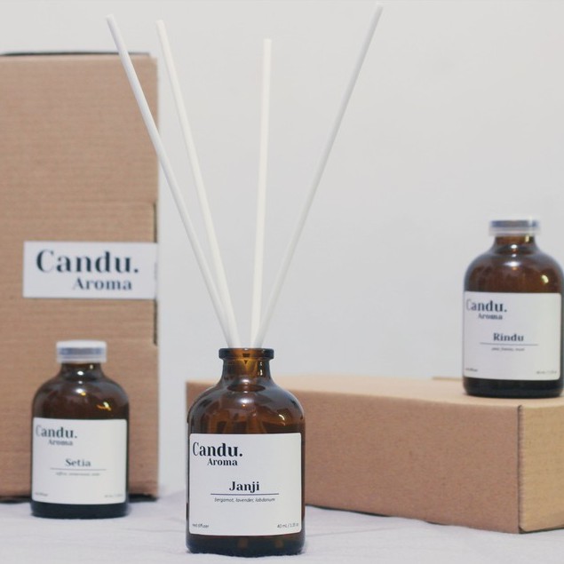 Candu Aroma - Reed Diffuser Pengharum Ruangan Aromaterapi Mewah