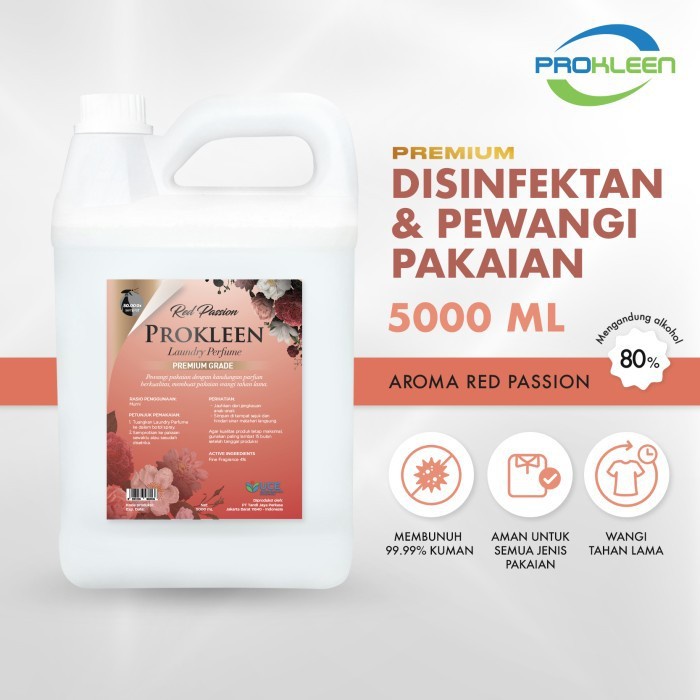 Prokleen Parfum Laundry PREMIUM MURNI GRADE-X PROKLEEN PEWANGI PAKAIAN 5000mL