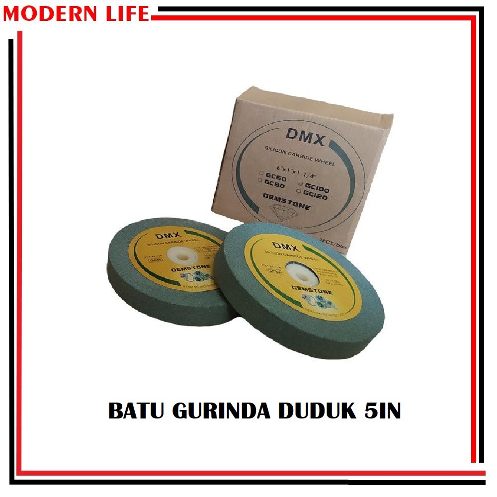 Batu Gurinda Duduk Green Silicon 5 In X 25 Mm X 25 Mm