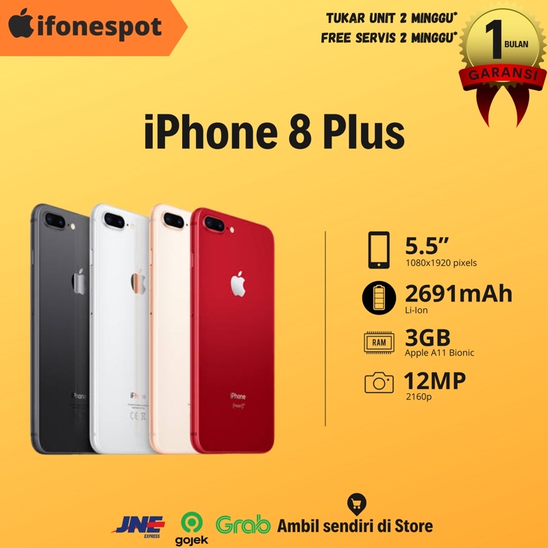 iPhone 8 Plus 256 GB SECOND ORIGINAL | Shopee Indonesia