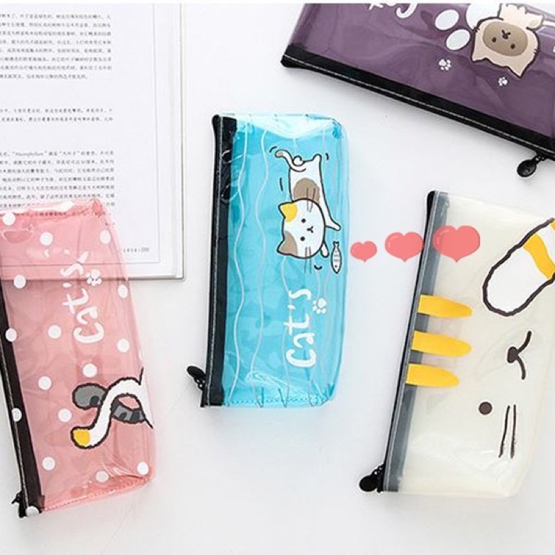 

Tempat Pensil Transparan Kucing