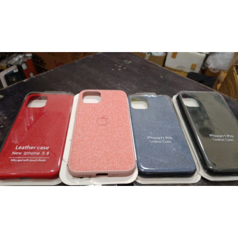 LEATHER CASE KULIT JEANS IPHONE 11 PRO