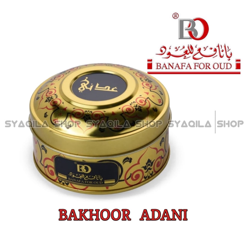 Buhur Dupa Arab Bakhoor Adani Banafa For Oud Bukhur Adni Adnee Adeni BO 100 Gram Pengharum Ruangan Pewangi Gahru Kemenyan Gaharu Saudi Import