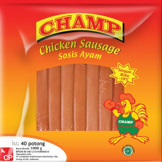 Champ Sosis Ayam / Chicken Sausage 1 Kg isi 40