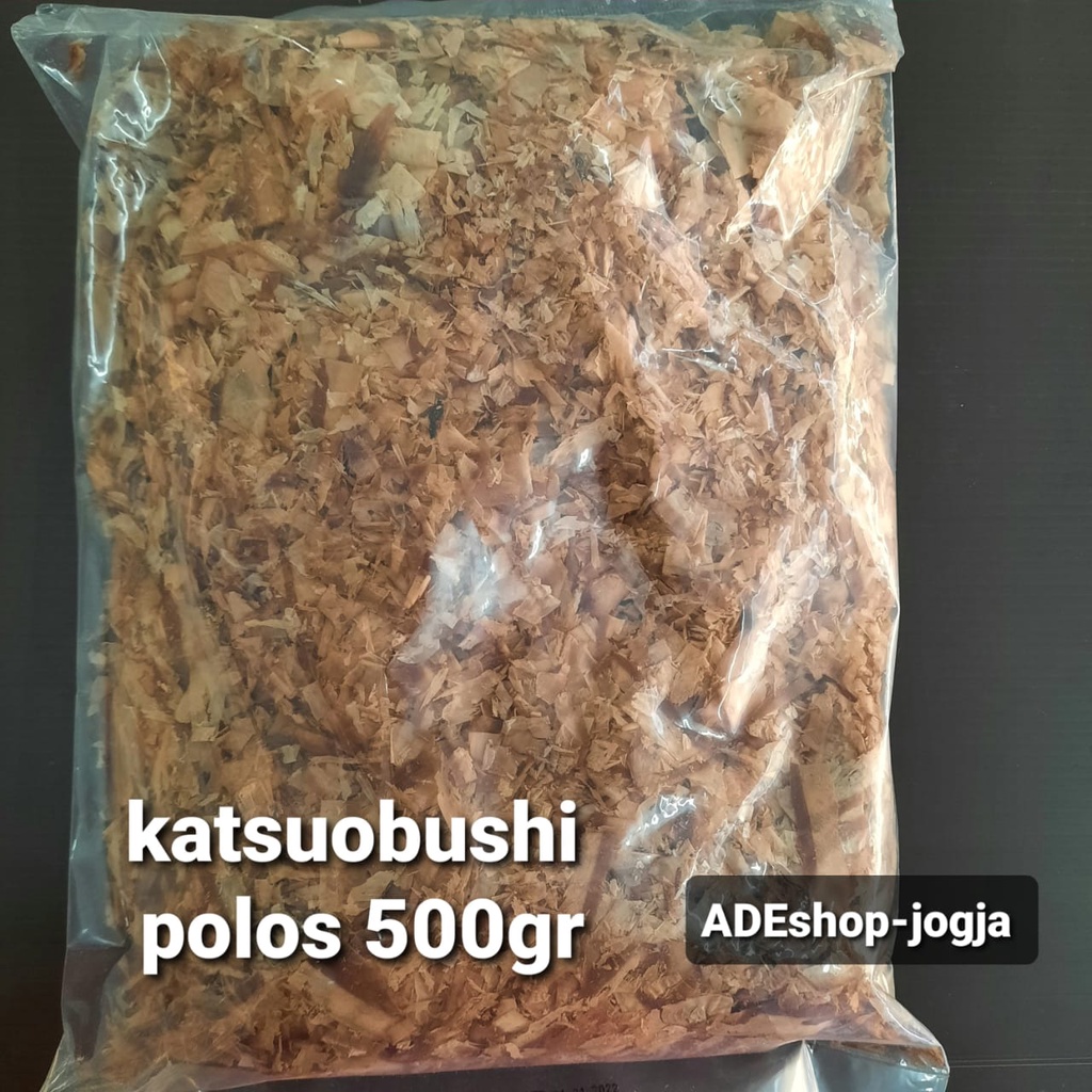 

serutan ikan cakalang polos katsuo 500 gram katsuobushi bonito flakes