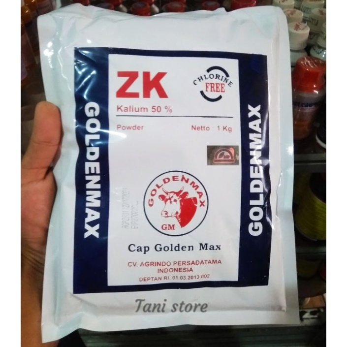 Pupuk ZK Kalium 50% Cap Golden Max isi 1kg