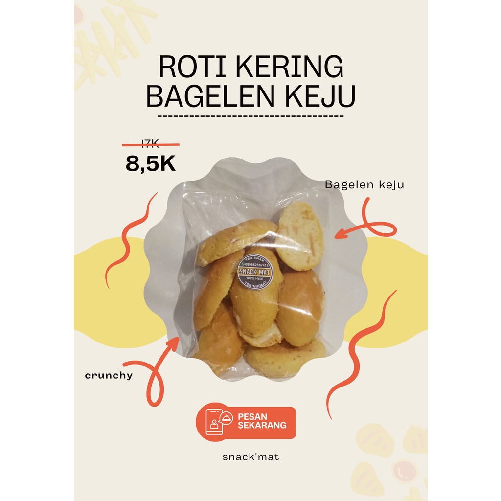 

Snack'Mat - Roti Kering Bagelen Keju