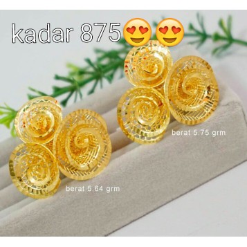 Cincin fushion emas 23k