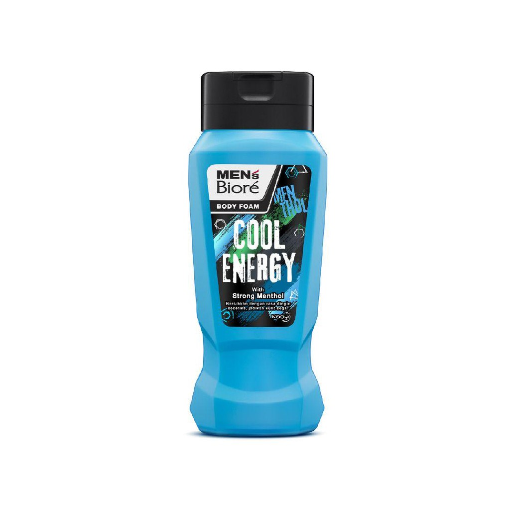 Men's Biore Body Foam Cool Energy Botol 250 ml