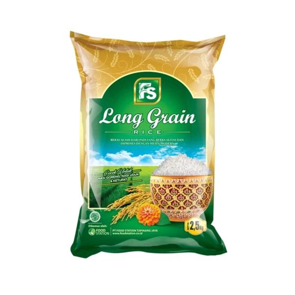 

Fs Beras Long Grain 2.5 Kg - Beras 2.5kg Long Grain - Beras Longgrain