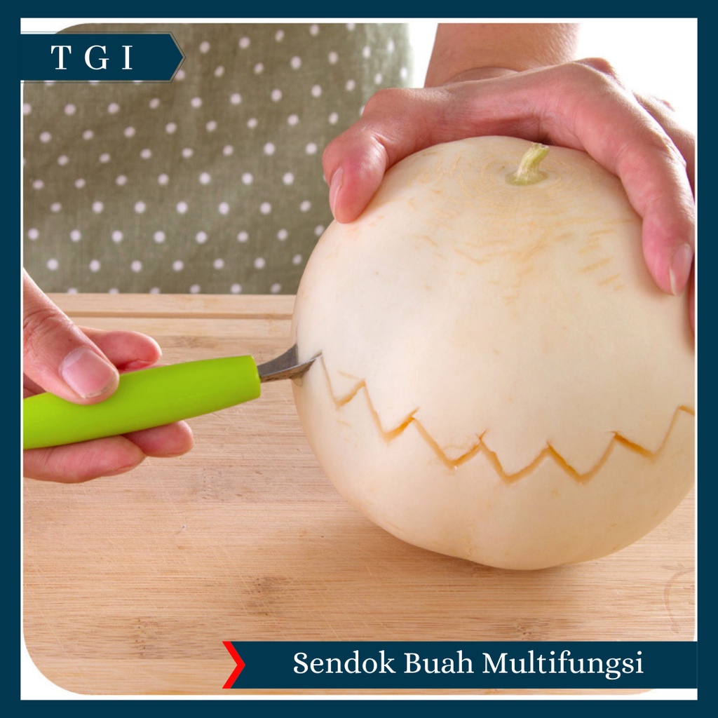 TGI - ALAT PENGUPAS BUAH | SENDOK SERUT SCOOP BUAH | SPOON FRUIT | SENDOK UKIR BUAH | PISAU BUAH