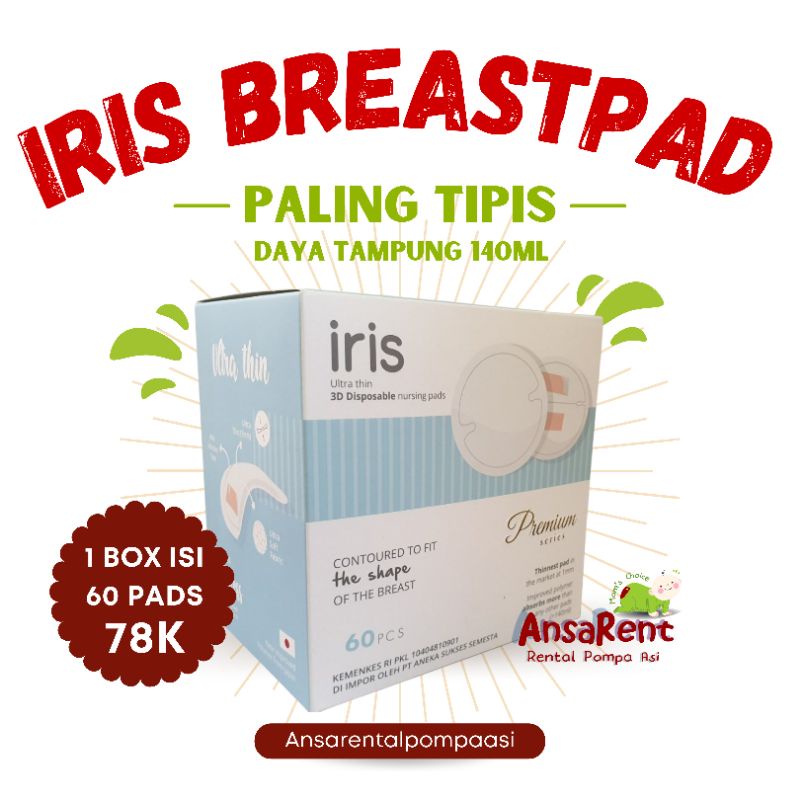 Iris Breastpad Irish Breastpad Paling Tipis