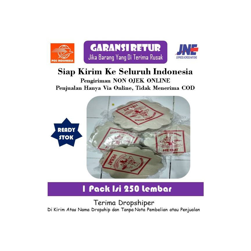 

Kertas Nasi Model Bunga Isi 250 Lembar - Kertas Pembungkus Makanan - Kertas Alas Makanan