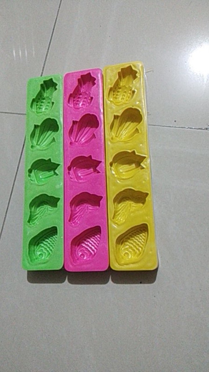 Cetakan Kue Bangkit Dan Sagu Plastik 5 Variasi Motif